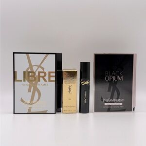 x4 YSL Yves Saint Laurent Rouge Pur Couture NM NU MUSE Travel Set Libre Mascara